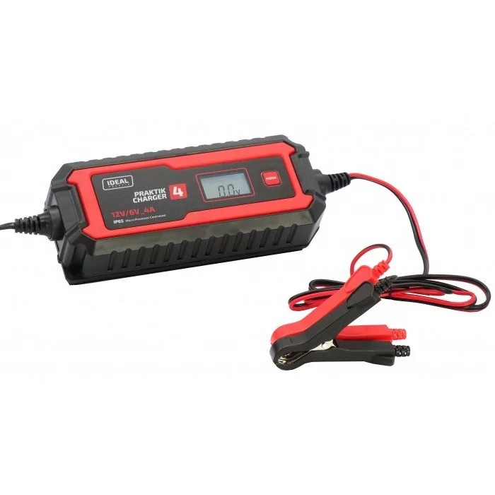 Prostownik PRAKTIK CHARGER 4 LCD 6/12V